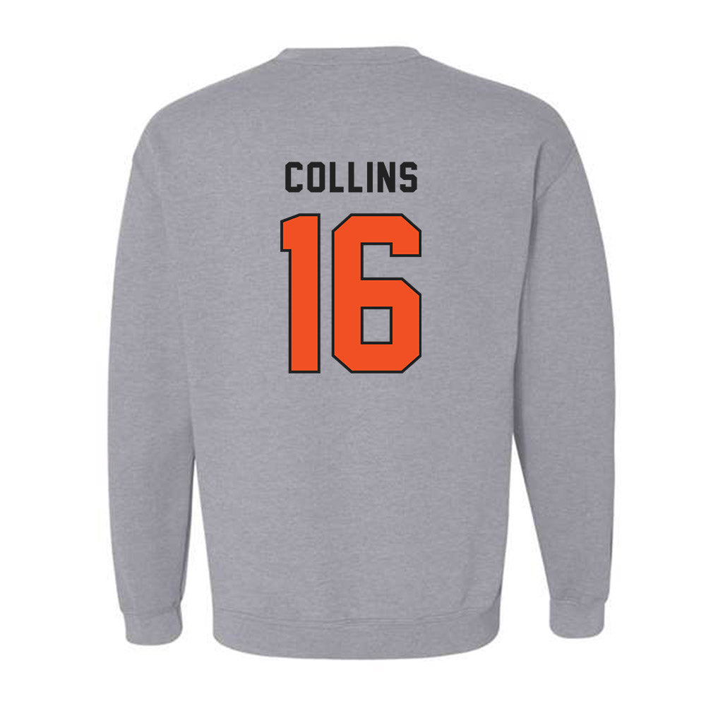 ECU - NCAA Baseball : Tanner Collins - Classic Shersey Crewneck Sweatshirt-1