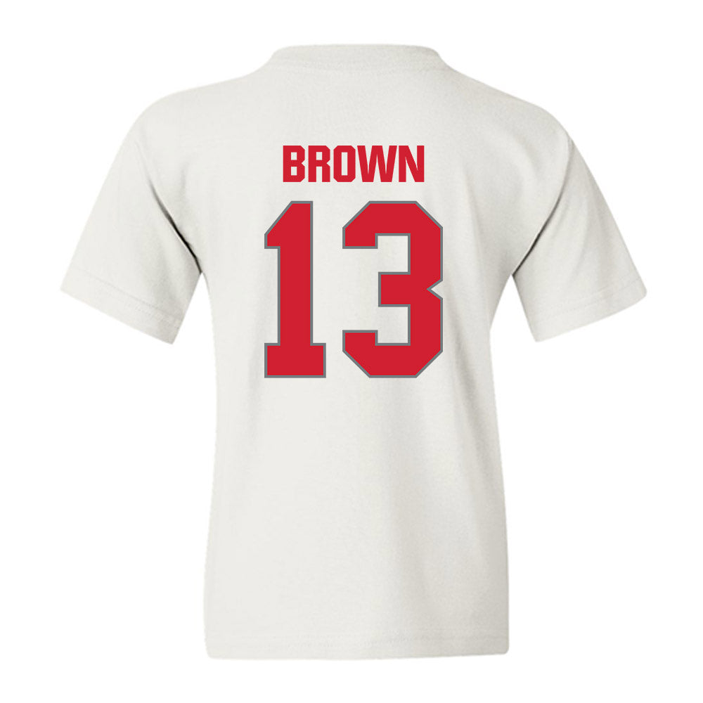 MSUM - NCAA Men's Basketball : Timaris Brown - Youth T-Shirt-1