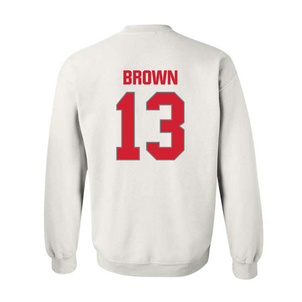 MSUM - NCAA Men's Basketball : Timaris Brown - Crewneck Sweatshirt-1