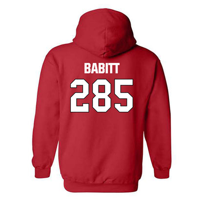 MSUM - NCAA Wrestling : Liam Babitt - Classic Shersey Hooded Sweatshirt-1