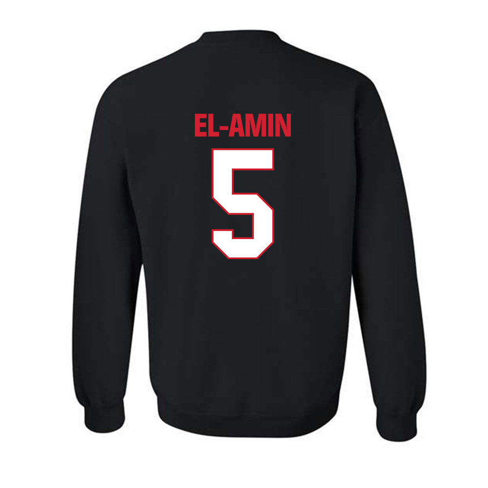 MSUM - NCAA Men's Basketball : Isa El-Amin - Classic Shersey Crewneck Sweatshirt-3