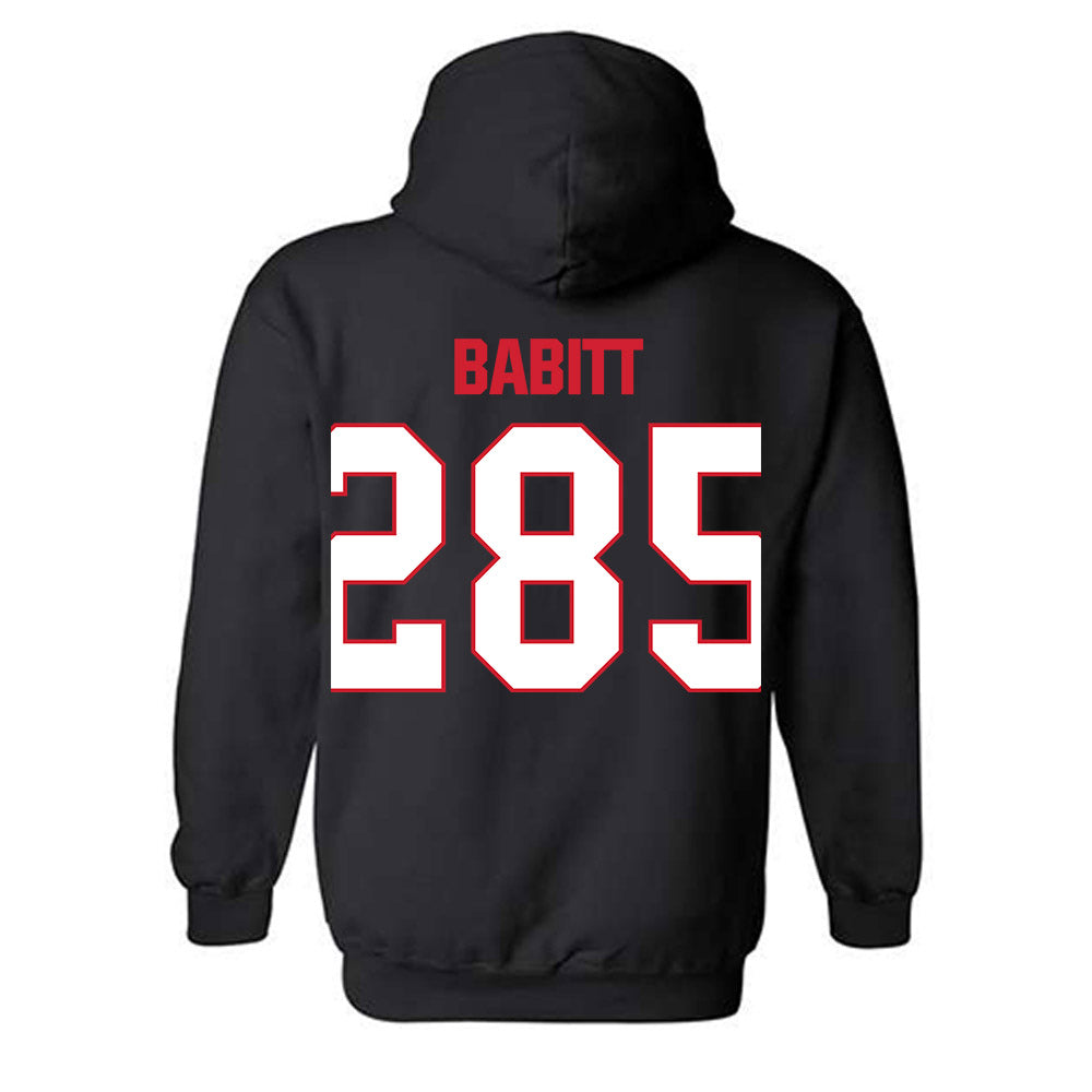 MSUM - NCAA Wrestling : Liam Babitt - Classic Shersey Hooded Sweatshirt-2