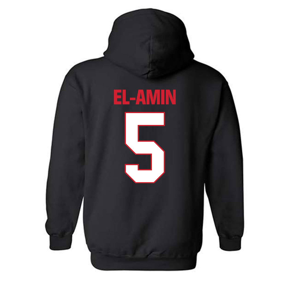 MSUM - NCAA Men's Basketball : Isa El-Amin - Classic Shersey Hooded Sweatshirt-2