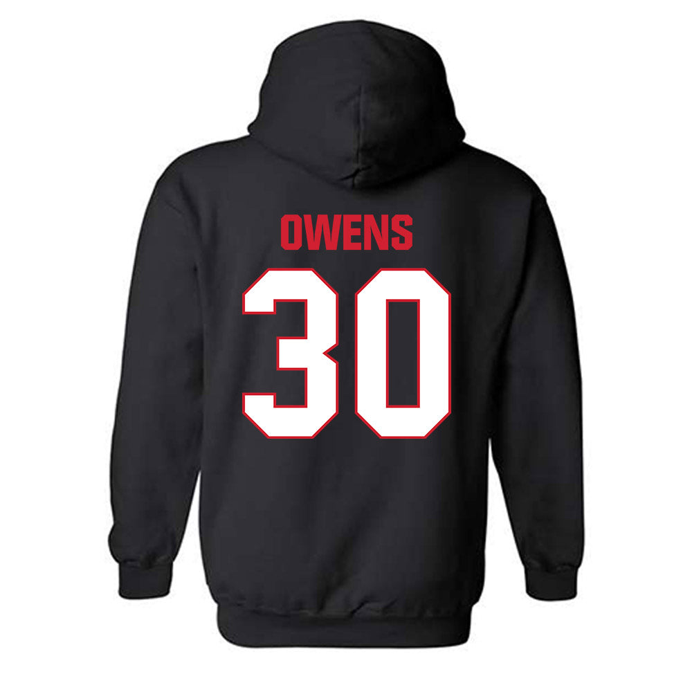 MSUM - NCAA Football : Jacion Owens - Classic Shersey Hooded Sweatshirt-3