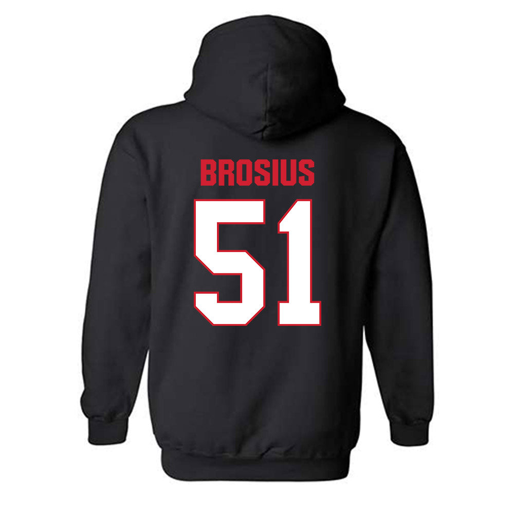 MSUM - NCAA Football : Jacob Brosius - Classic Shersey Hooded Sweatshirt-3