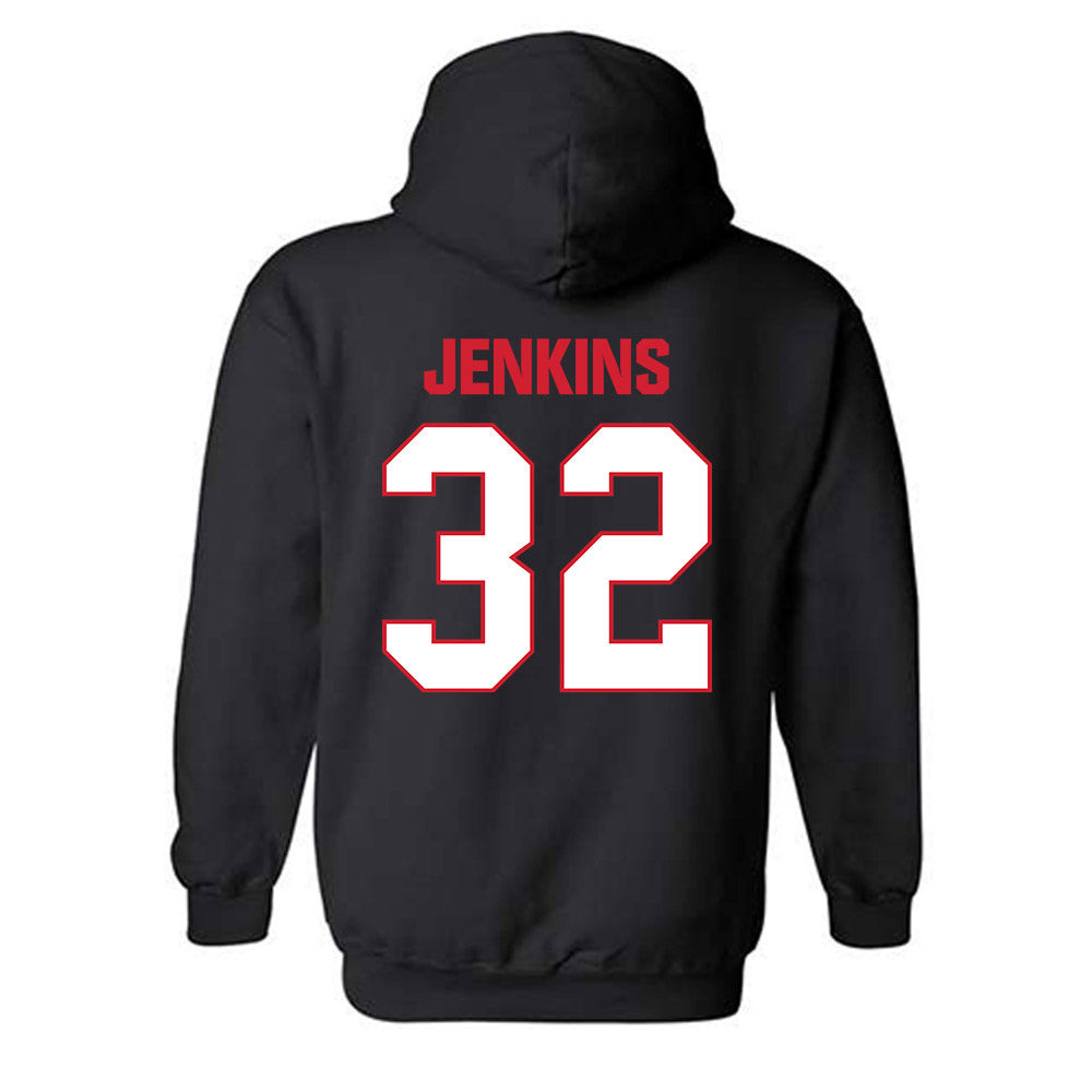 MSUM - NCAA Men's Basketball : Adam Jenkins - Classic Shersey Hooded Sweatshirt-3