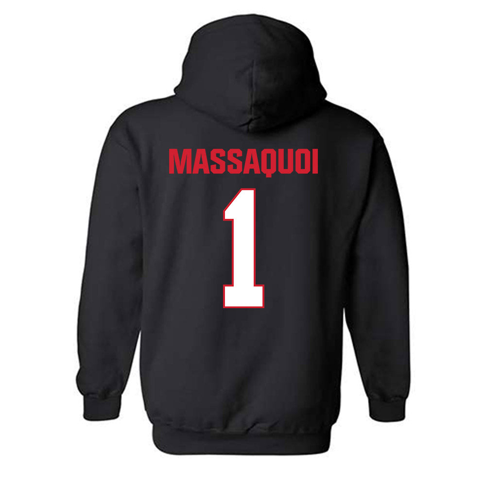 MSUM - NCAA Women's Basketball : Grace Massaquoi - Classic Shersey Hooded Sweatshirt-2