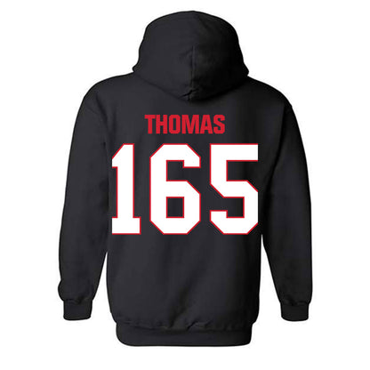 MSUM - NCAA Wrestling : Jacob Thomas - Classic Shersey Hooded Sweatshirt-3