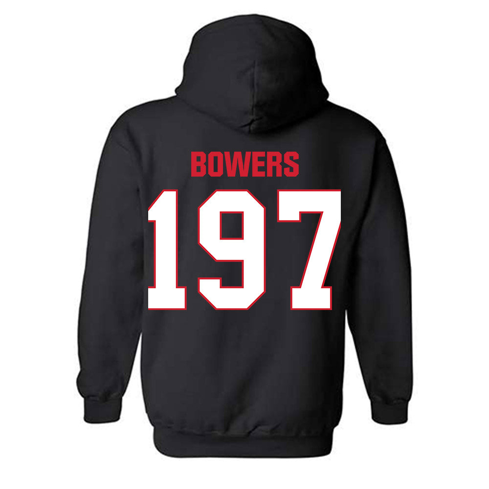 MSUM - NCAA Wrestling : Burak Bowers - Classic Shersey Hooded Sweatshirt-2