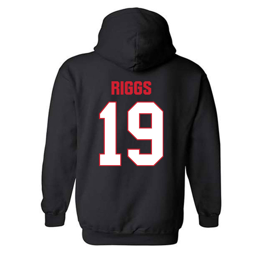MSUM - NCAA Football : Madden Riggs - Classic Shersey Hooded Sweatshirt-3