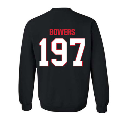MSUM - NCAA Wrestling : Burak Bowers - Classic Shersey Crewneck Sweatshirt-3