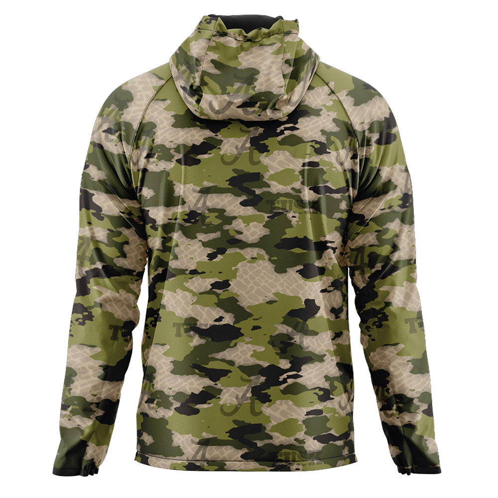 Alabama - : - Tusk Camo Quarter Zip Windbreaker-1