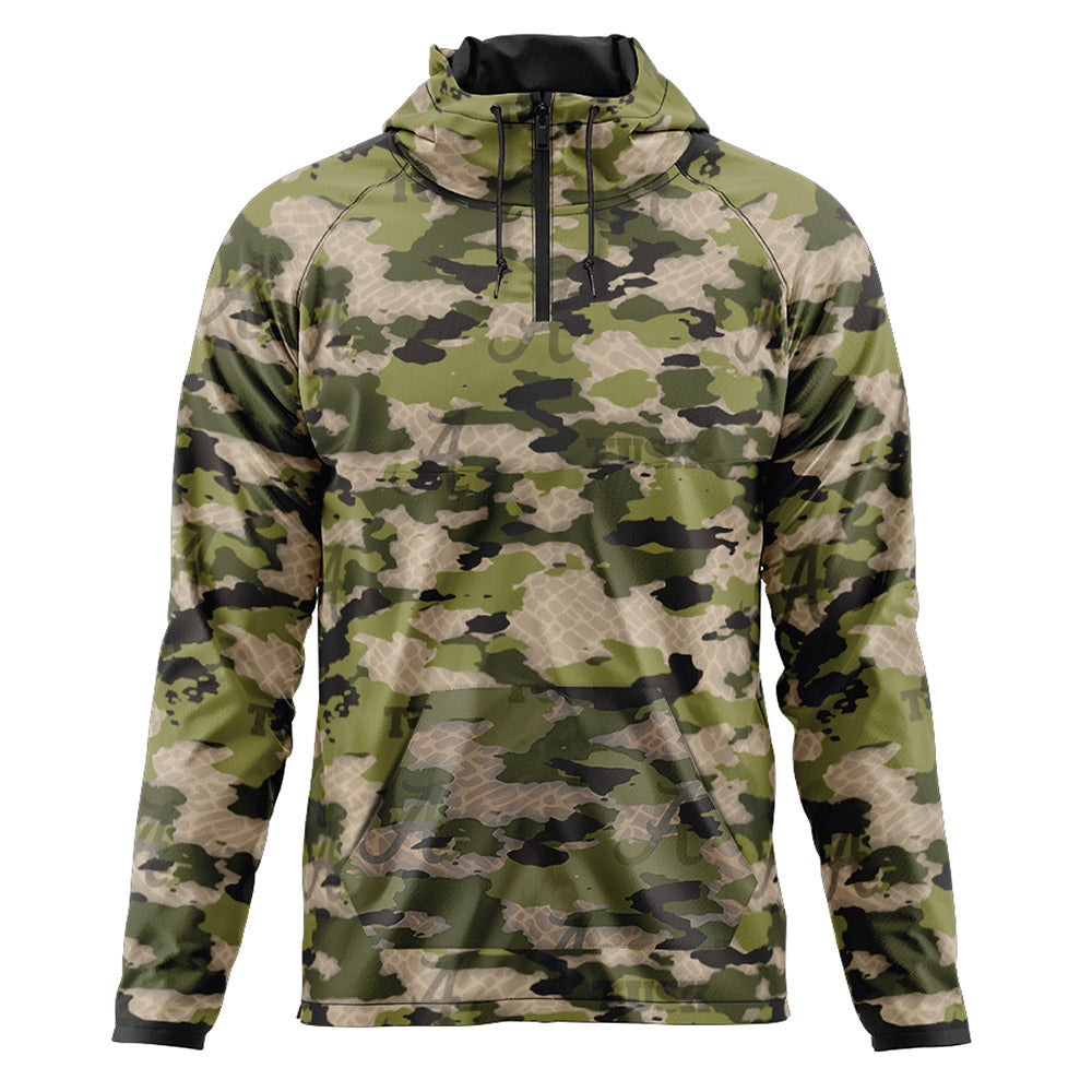 Alabama - : - Tusk Camo Quarter Zip Windbreaker-0