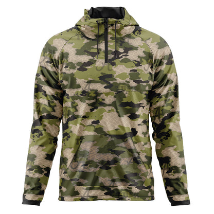 Alabama - : - Tusk Camo Quarter Zip Windbreaker-0
