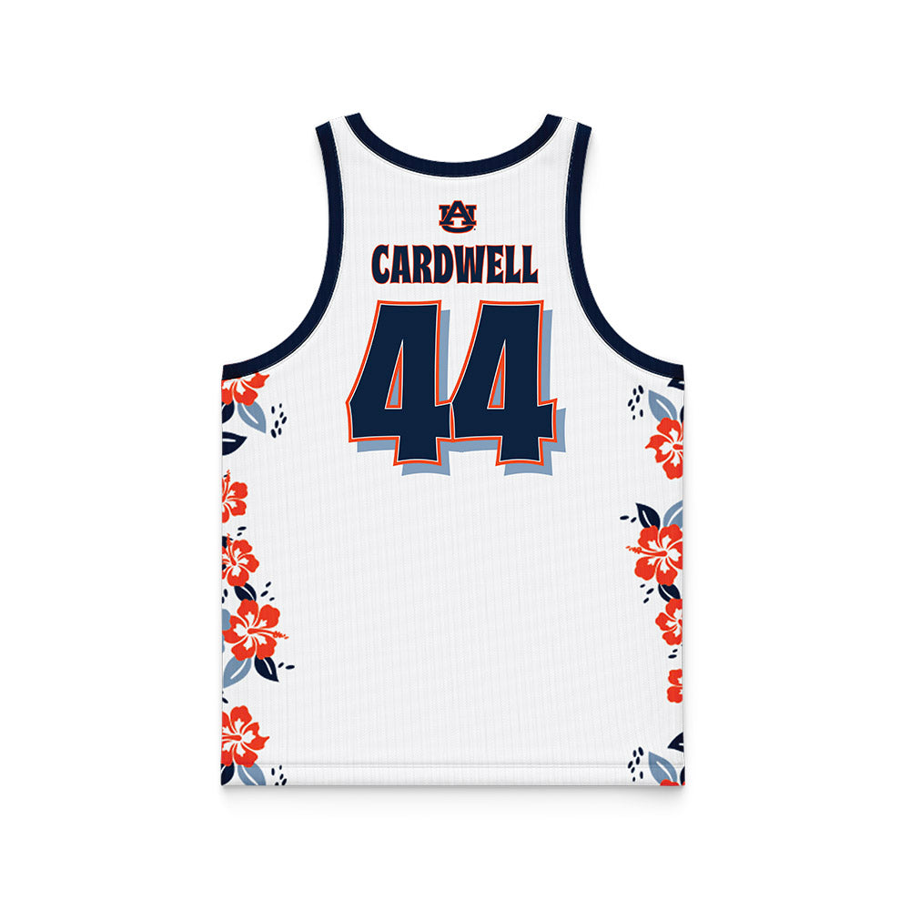 Auburn - NCAA Men's Basketball : Dylan Cardwell - Hawaiian Theme Basketball Jersey