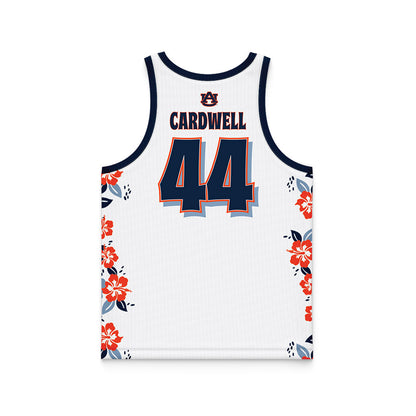 Auburn - NCAA Men's Basketball : Dylan Cardwell - Hawaiian Theme Basketball Jersey