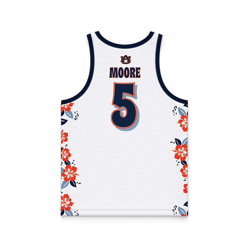 Auburn - NCAA Men's Basketball : Chris Moore - Hawaiian Theme Basketball Jersey