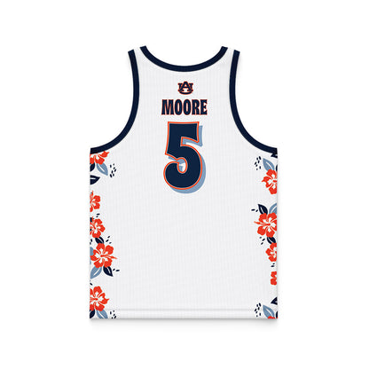 Auburn - NCAA Men's Basketball : Chris Moore - Hawaiian Theme Basketball Jersey