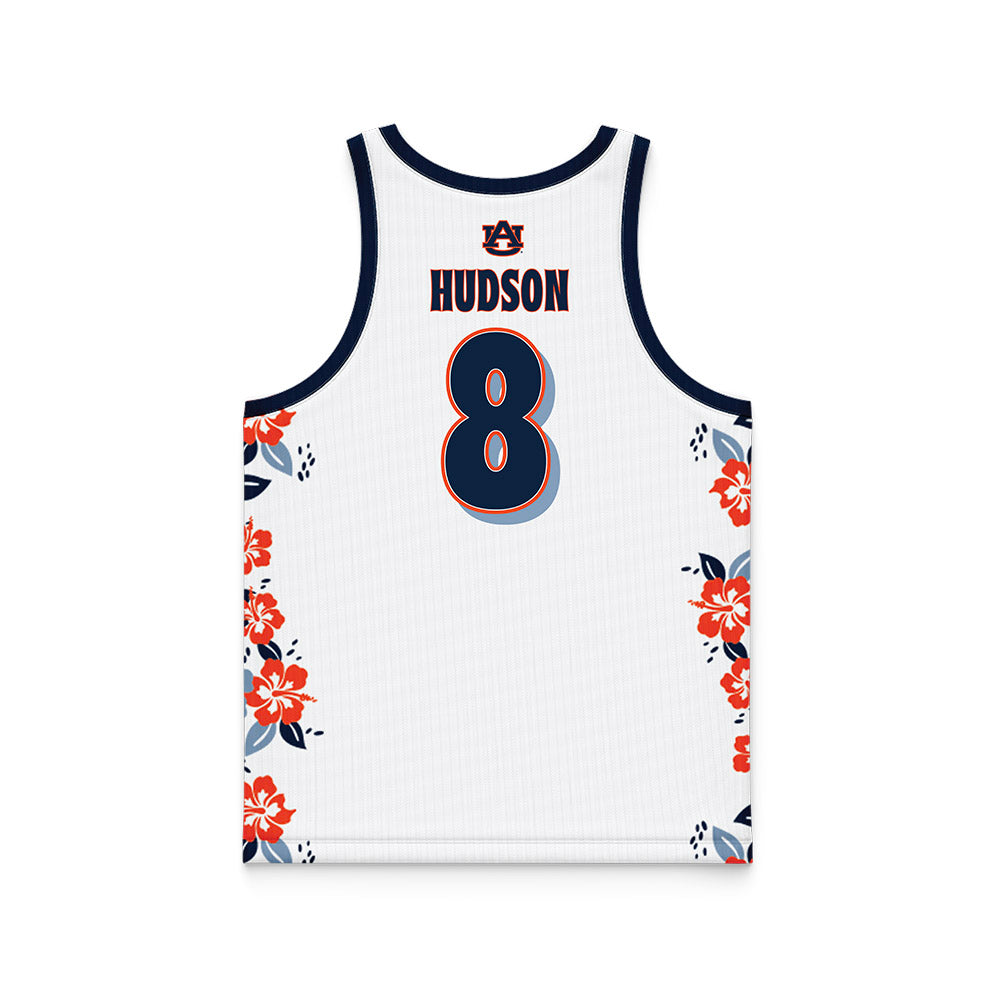 Auburn - NCAA Men's Basketball : Ja'Heim Hudson - Hawaiian Theme Basketball Jersey-1