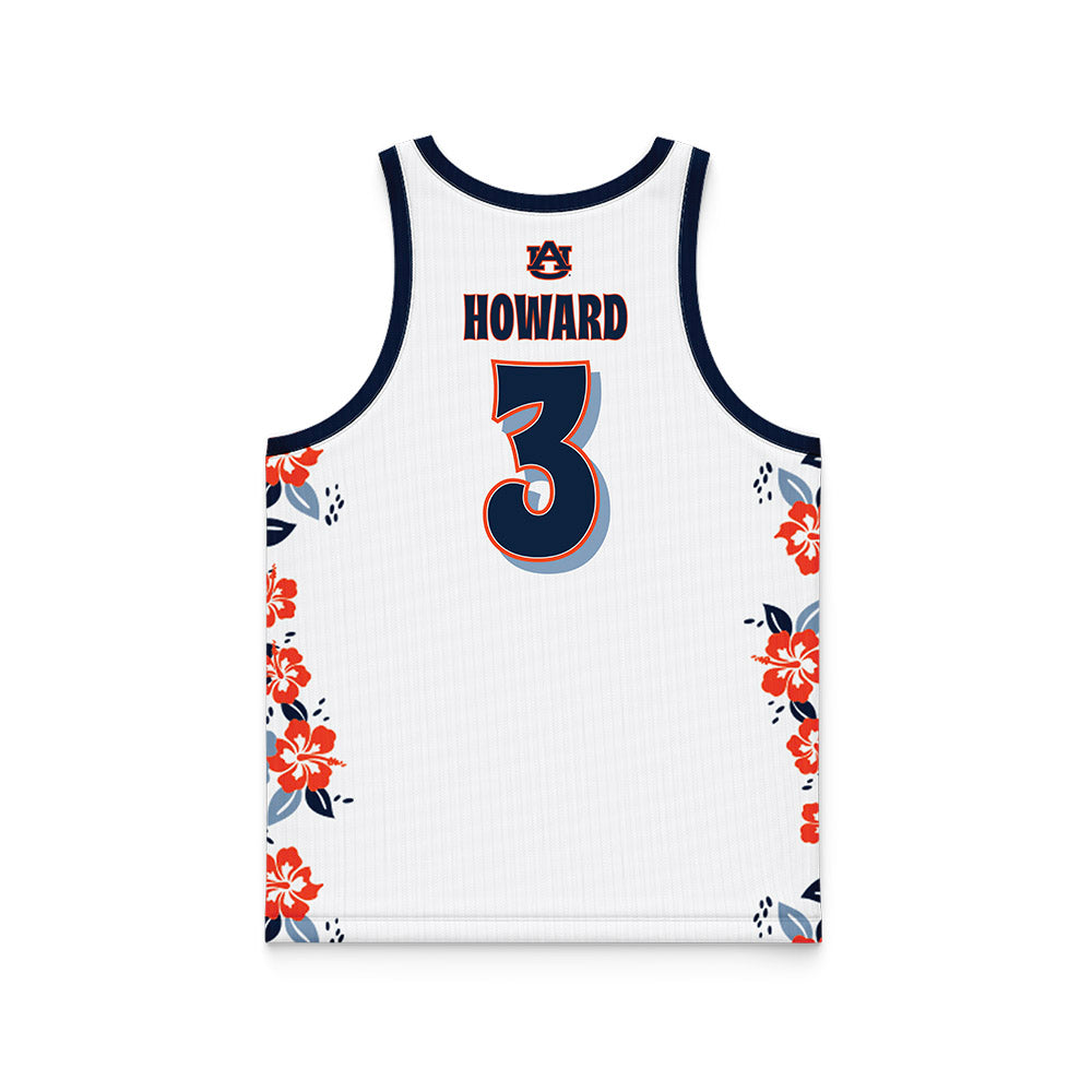 Auburn - NCAA Men's Basketball : Jahki Howard - Hawaiian Theme Basketball Jersey