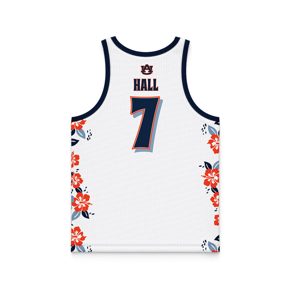 Auburn - NCAA Men's Basketball : Keyshawn Hall - Hawaiian Theme Basketball Jersey-1