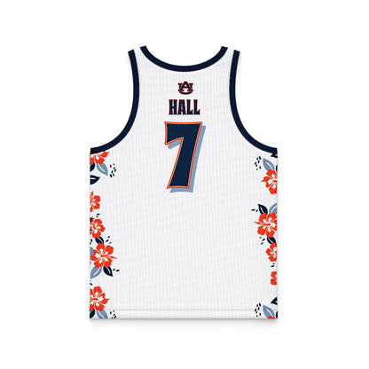 Auburn - NCAA Men's Basketball : Keyshawn Hall - Hawaiian Theme Basketball Jersey-1