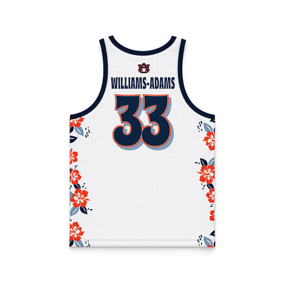 Auburn - NCAA Men's Basketball : Sebastian Williams-Adams - Hawaiian Theme Basketball Jersey-1
