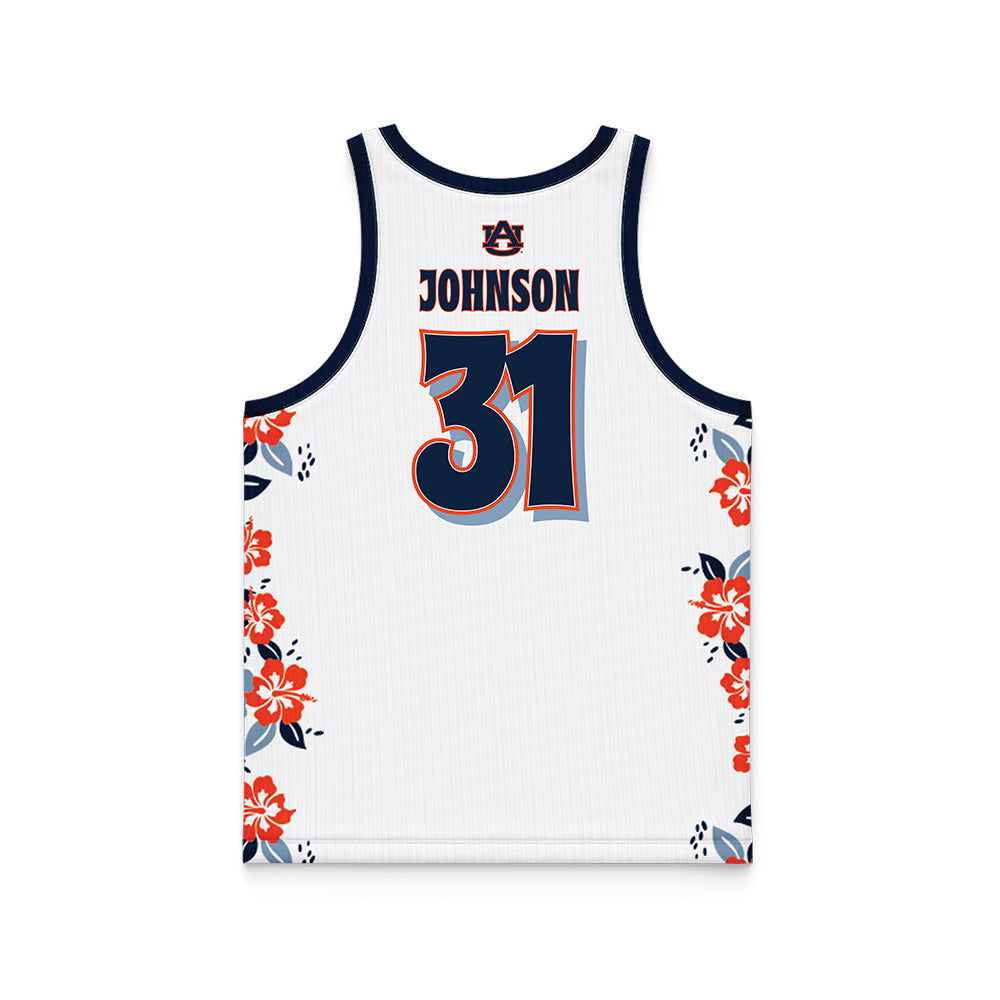 Auburn - NCAA Men's Basketball : Chaney Johnson - Hawaiian Theme Basketball Jersey