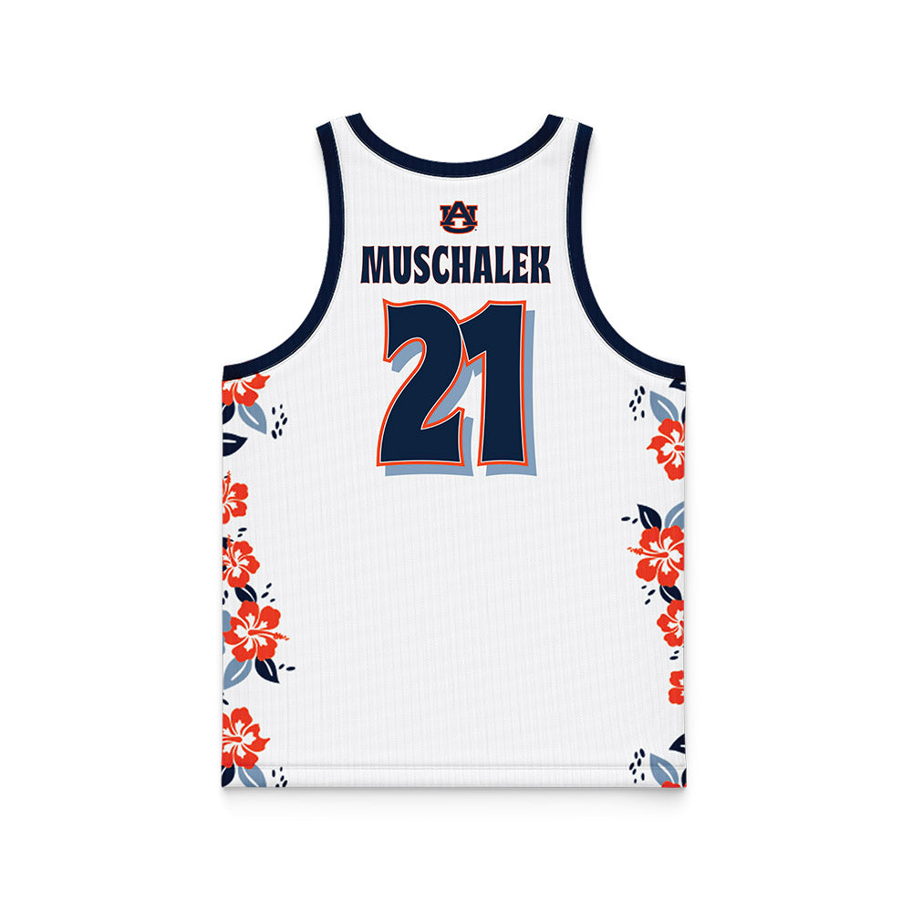 Auburn - NCAA Men's Basketball : Blake Muschalek - Hawaiian Theme Basketball Jersey