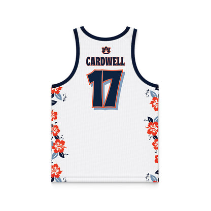 Auburn - NCAA Men's Basketball : Drake Cardwell - Hawaiian Theme Basketball Jersey