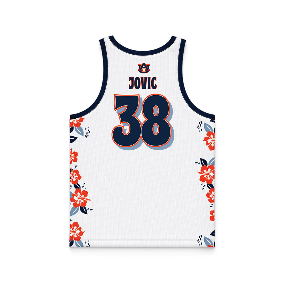 Auburn - NCAA Men's Basketball : Filip Jovic - Hawaiian Theme Basketball Jersey-1