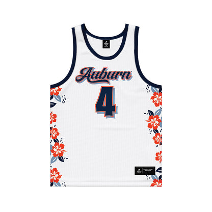 Auburn - NCAA Men's Basketball : Johni Broome - Hawaiian Theme Basketball Jersey