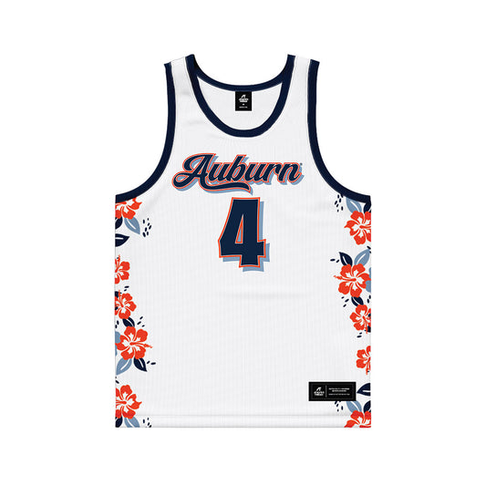 Auburn - NCAA Men's Basketball : Johni Broome - Hawaiian Theme Basketball Jersey