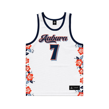 Auburn - NCAA Men's Basketball : CJ Williams - Hawaiian Theme Basketball Jersey-0