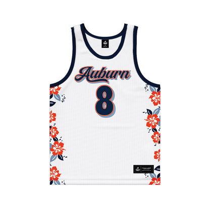 Auburn - NCAA Men's Basketball : Ja'Heim Hudson - Hawaiian Theme Basketball Jersey-0