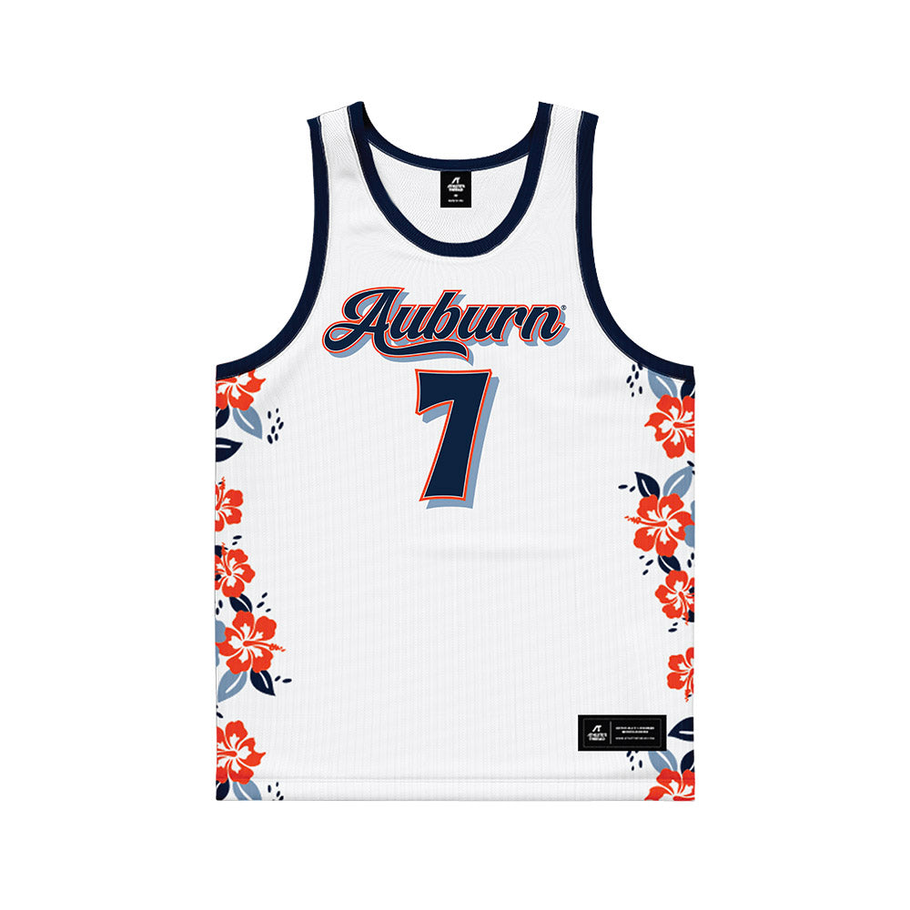 Auburn - NCAA Men's Basketball : Keyshawn Hall - Hawaiian Theme Basketball Jersey-0
