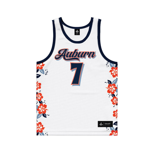 Auburn - NCAA Men's Basketball : Keyshawn Hall - Hawaiian Theme Basketball Jersey-0