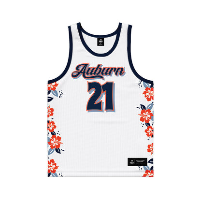 Auburn - NCAA Men's Basketball : Blake Muschalek - Hawaiian Theme Basketball Jersey