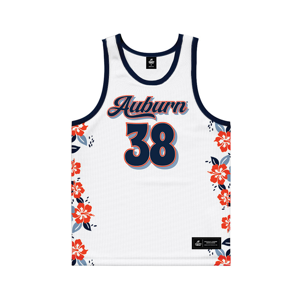 Auburn - NCAA Men's Basketball : Filip Jovic - Hawaiian Theme Basketball Jersey-0