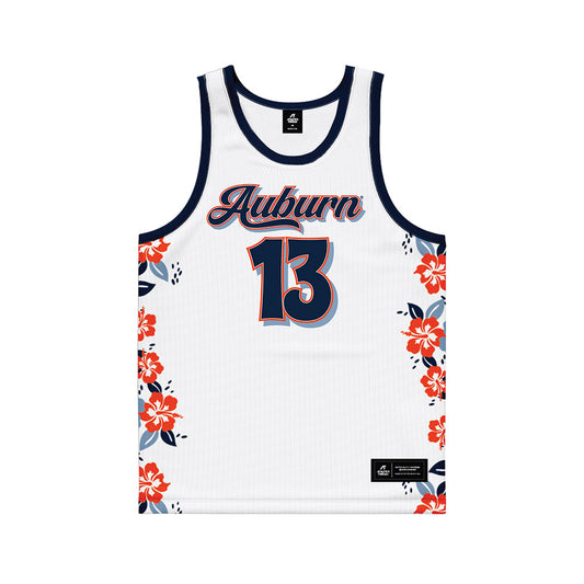 Auburn - NCAA Men's Basketball : CJ Williams - Hawaiian Theme Basketball Jersey-0
