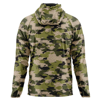 Alabama - : - Jungle Camo v4 Full Zip Windbreaker-1