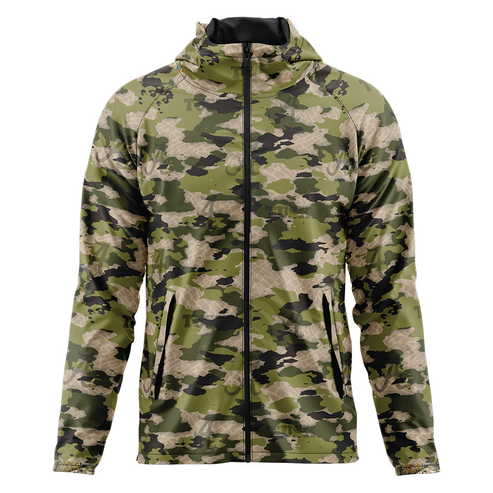 Alabama - : - Jungle Camo v4 Full Zip Windbreaker-0