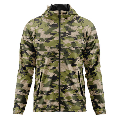 Alabama - : - Jungle Camo v4 Full Zip Windbreaker-0