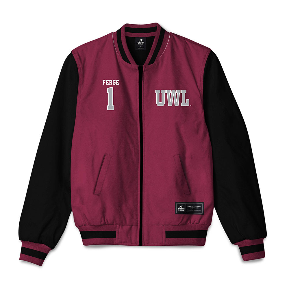 UWLAX - NCAA Men's Basketball : Sam Ferge - Bomber Jacket-0