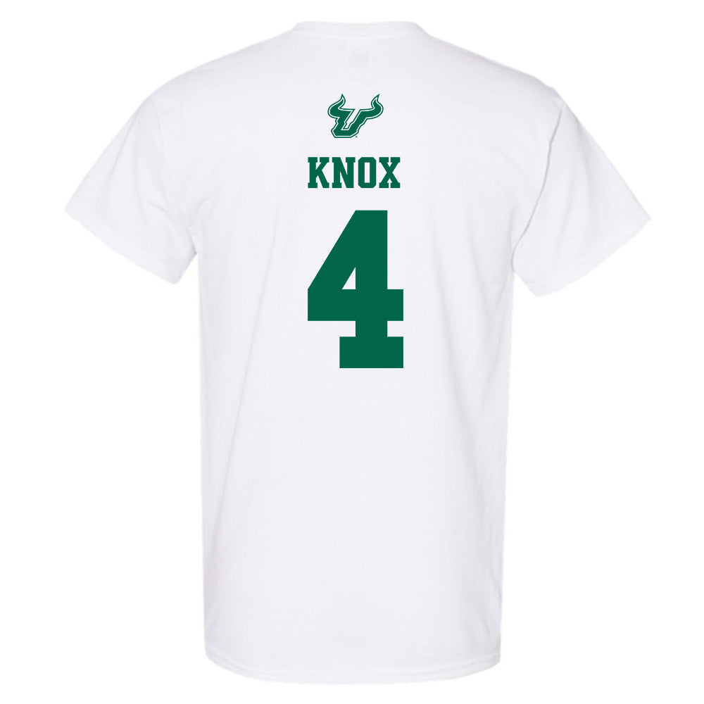 USF - NCAA Men's Basketball : Kobe Knox - EDGE Classic Shersey T-Shirt-1