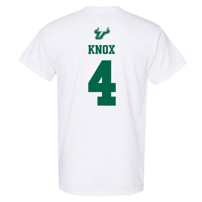 USF - NCAA Men's Basketball : Kobe Knox - EDGE Classic Shersey T-Shirt-1