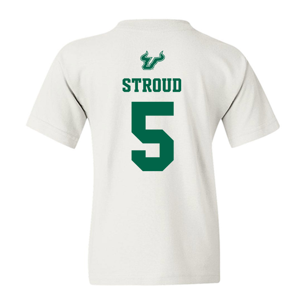 USF - NCAA Men's Basketball : Brandon Stroud - EDGE Classic Shersey Youth T-Shirt-1