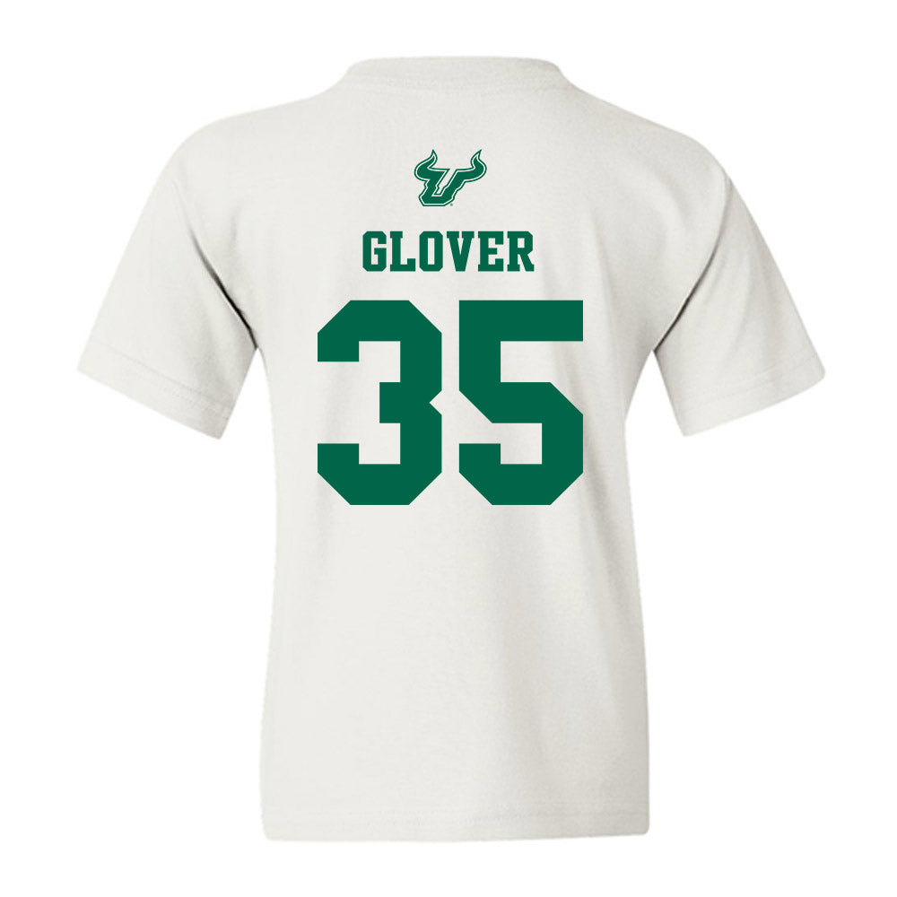 USF - NCAA Men's Basketball : Taj Glover - EDGE Classic Shersey Youth T-Shirt-1