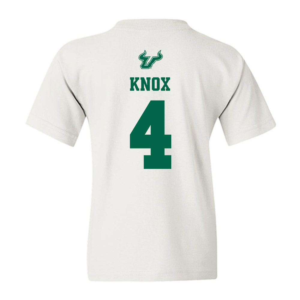 USF - NCAA Men's Basketball : Kobe Knox - EDGE Classic Shersey Youth T-Shirt-1