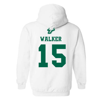 USF - NCAA Men's Basketball : Corey Walker - EDGE Classic Shersey Hooded Sweatshirt-1